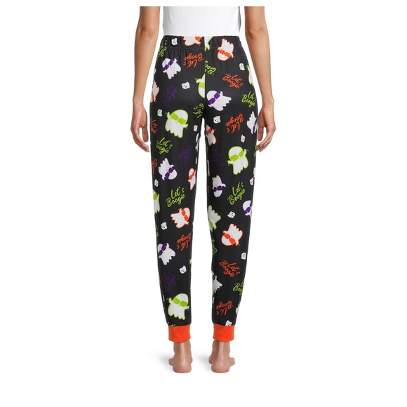 ✨NWOT Halloween Jogger “Let’s boogie” Pajama PJ Pants - Picture 3 of 5